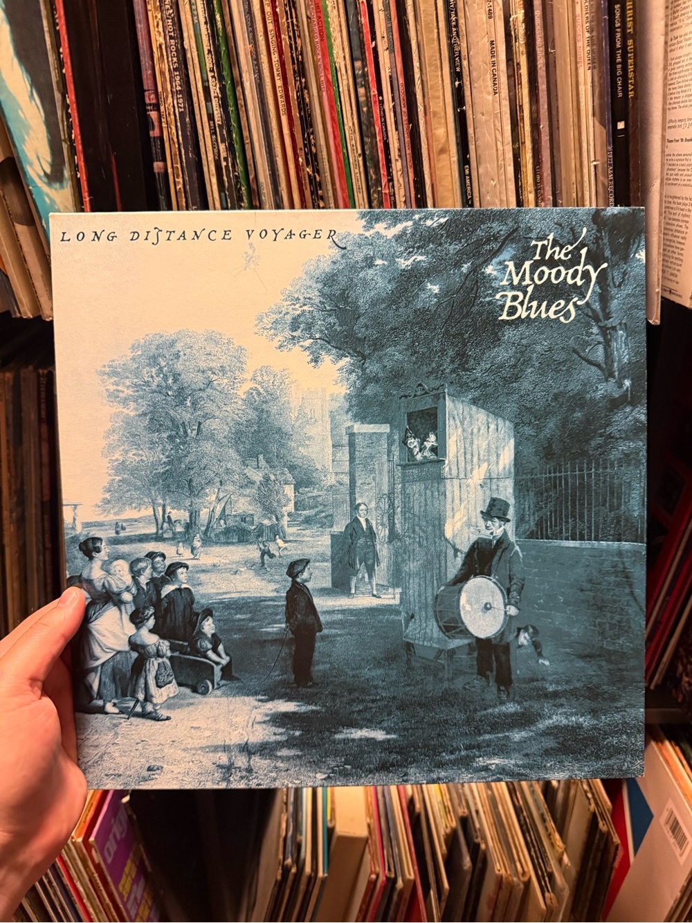 ⏺️3/$25 The Moody Blues Long Distance Voyager Blue Album